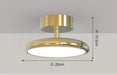 Modern Surface-Mounted Ceiling Light – Remote-Controlled LED Fixture for Bedrooms and Living - Samanta Factory