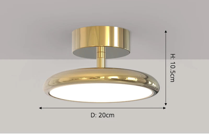 Modern Surface-Mounted Ceiling Light – Remote-Controlled LED Fixture for Bedrooms and Living - Samanta Factory