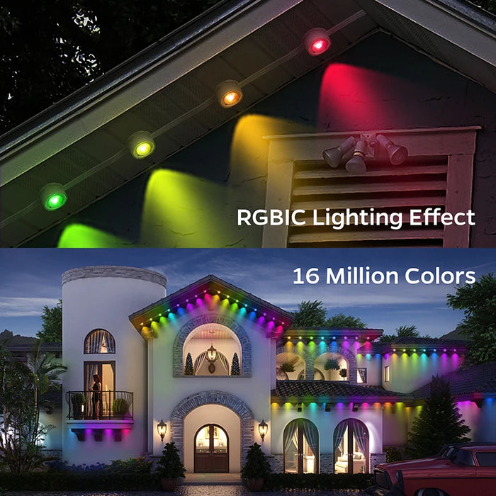 Eaves LED String Lights – Waterproof Multi-Colour Outdoor Lighting - Samanta Factory