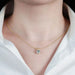 Moissanite Pendant Necklace – D-Color Round Solitaire SF