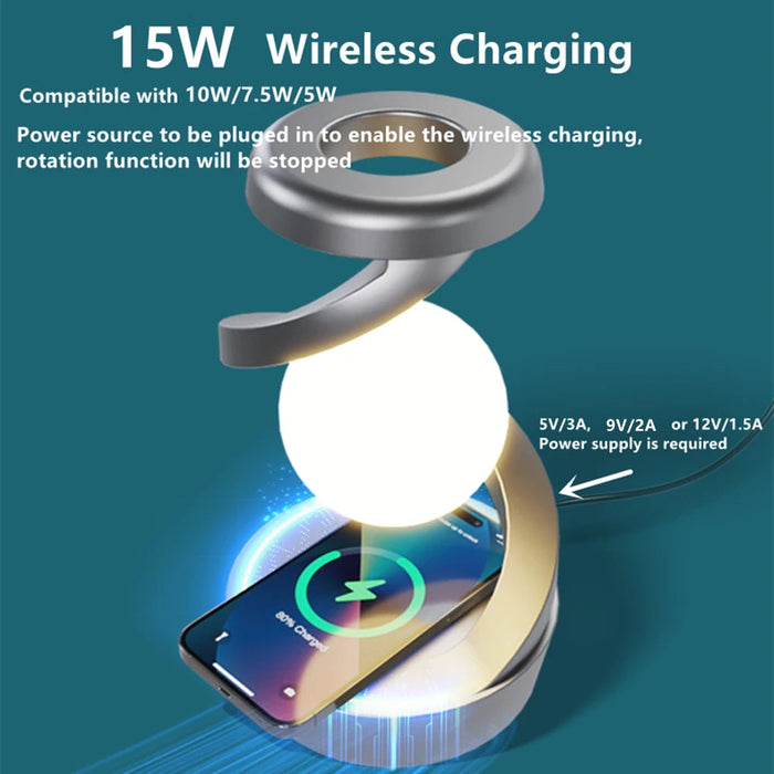 Floating Table Lamp – Hand-Wave Control & RGB Night Light Sf