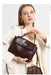 Women’s  Leather Shoulder Bag – Compact Casual Satchel SF