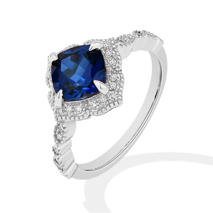 Moissanite Ring – D Color VVS1 Sterling Silver SF