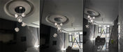Modern Pendant Light – Energy-Saving LED Cord Fixture with Iron Finish - Samanta Factory