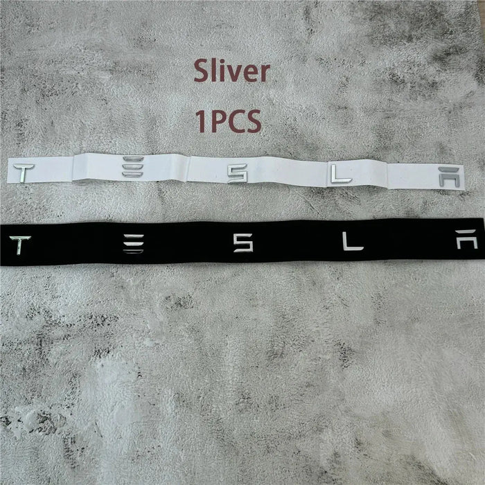 1PCS  Chrome Logo Car Rear Tailgate Sticker Emblem MODEL 3 S X Y accessories Badge Decal - Samanta Factory