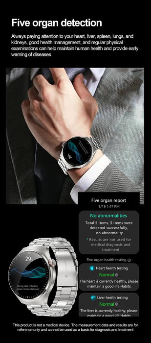 Health Smartwatch – Advanced ECG & Body Composition Analysis SF