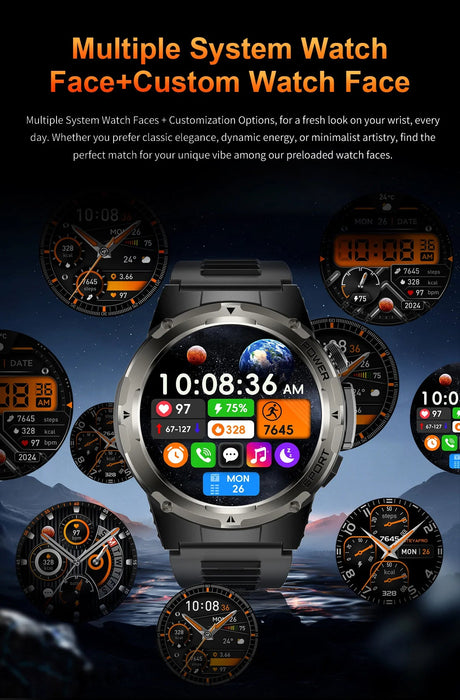 Outdoor Sports Smartwatch – 1.39″ AMOLED, GPS & Swimming Mode SF