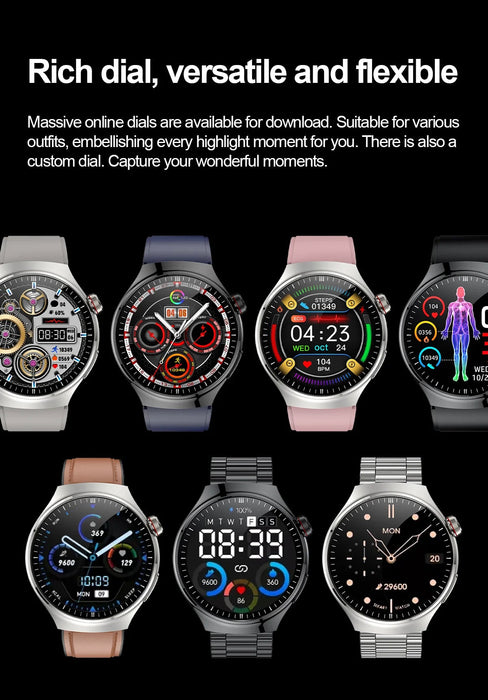 Health Smartwatch – Advanced ECG & Body Composition Analysis SF