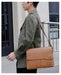 Men’s Business Satchel Bag – Slim PU Leather Shoulder Bag SF