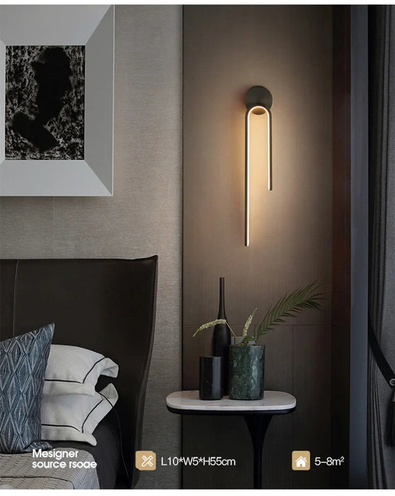 LED Wall Light – Modern Indoor Wall Sconce with 3-Colour Temperature for Bedroom & Hallway SF