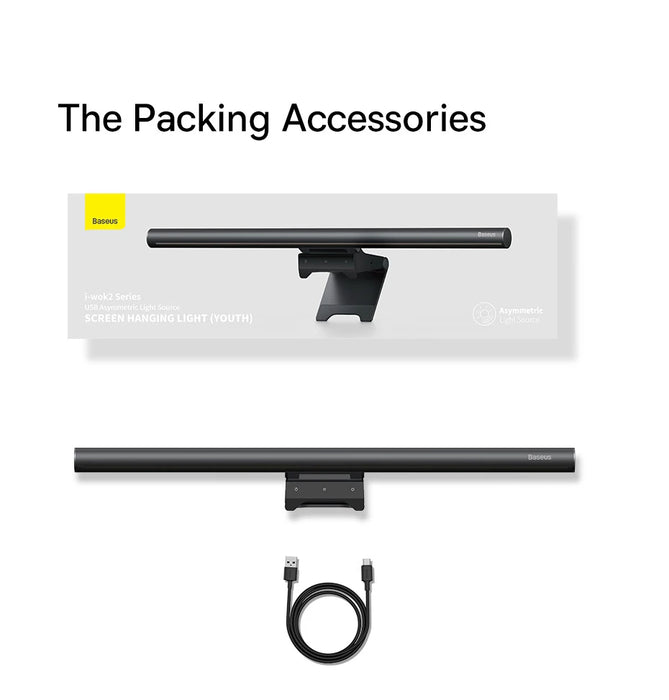Baseus Screen Light Desk Lamp Computer Light Screen Hanging Light New Table Lamp LCD Monitor Laptop Light USB Study Read Lamp - Samanta Factory