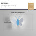Butterfly Wall Lamp – Colorful LED Acrylic Light for Kids’ Room & Nursery - Samanta Factory