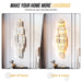 Crystal Wall Sconce – Luxurious 3- or 5-Tier LED Lighting with Gold Finish - Samanta Factory