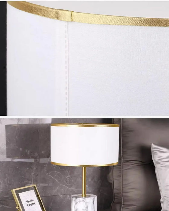Contemporary LED Floor Lamp – Touch Control with Plated Metal Design - Samanta Factory