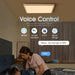 MARPOU Tuya Smart LED Ceiling Lamp Wood Grain App Voice Control Alexa/Google Remote Control Square Ceiling Lights Living Room - Samanta Factory