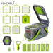 13-in-1 Vegetable Chopper with Blades, Storage Box, and Draining Basket

