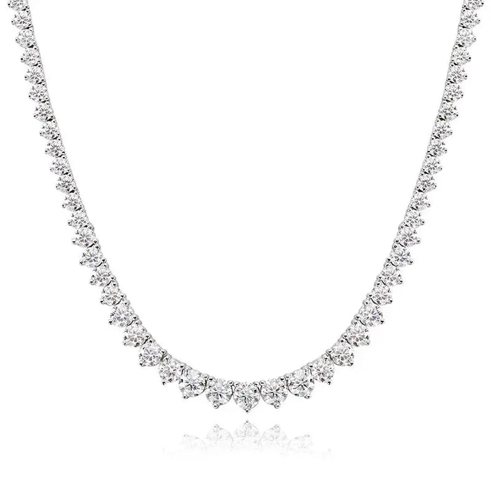 Moissanite Pendant Necklace – D-Color VVS1 Water Drop in 925 Sterling Silver SF