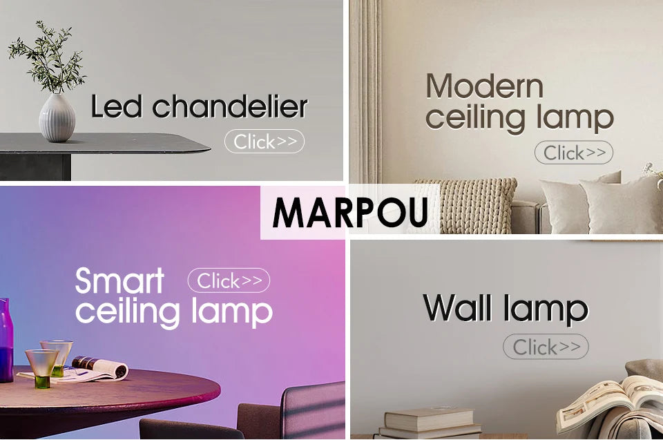 MARPOU Tuya Smart LED Ceiling Lamp Wood Grain App Voice Control Alexa/Google Remote Control Square Ceiling Lights Living Room - Samanta Factory