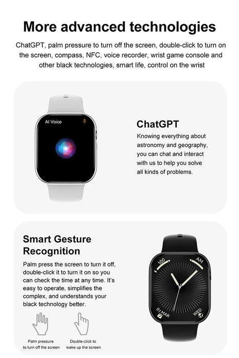 Smartwatch DT Watch 10 – 100+ Sports Modes & Waterproof Design SF