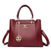Women’s Soft PU Leather Handbag – Fashionable Casual Tote with Sequined Detail - Samanta Factory