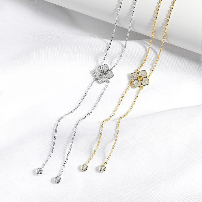 Moissanite Necklace – Full Round-Cut Sparkle in 925 Sterling Silver SF