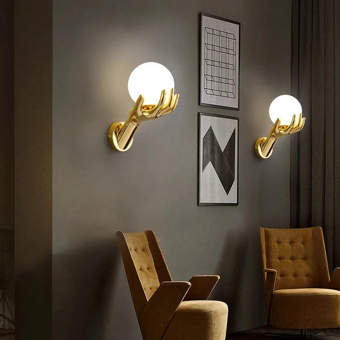 Modern Resin Wall Lamp – G9 LED Indoor Wall Light for Living Room & Bedroom SF