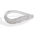 S925 Moissanite Ring – D-Color VVS1 Wavy Band SF