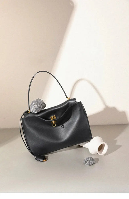 Leather Satchel Bag – Soft Casual Crossbody Style SF