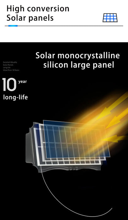 Solar Wall Light – IP65 Waterproof Warm LED for Outdoor Facades - Samanta Factory