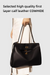 Cow Leather Shoulder Bag – Soft Tote with Large Capacity SF