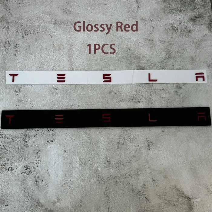 1PCS  Chrome Logo Car Rear Tailgate Sticker Emblem MODEL 3 S X Y accessories Badge Decal - Samanta Factory