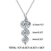 Moissanite Pendant Necklace – Twisted Round-Cut D-Color VVS1 SF