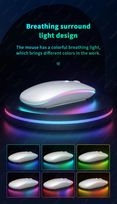 RGB Wireless Keyboard & Mouse Combo – Bluetooth & 2.4GHz for Tablet, Phone & PC Samanta Factory