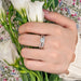 Bridal Ring Set – 1ct Round Cut Zircon in 925 Sterling Silver SF
