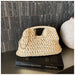 Retro Woven Straw Crossbody Bag – Women's Rattan Beach Shoulder Bag for Vacation & Travel SF