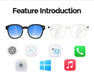 AI Smart Glasses with 4K Camera & Translation – Bluetooth Calling Music Sunglasses SF