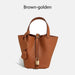 Cowhide Leather Bucket Bag – Soft Fashion for Four Seasons SF