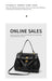 Microfiber Leather Shoulder Bag – Large Square with Lock SF