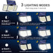 Solar Security Light – 3-Head Motion Sensor with Super Bright 348 LEDs - Samanta Factory