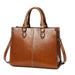 Women’s Leather Tote Bag – Fashion Box-Shape Handbag SF