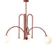 Modern LED Chandelier – Frosted Glass Pendant Light for Elegant Interiors - Samanta Factory