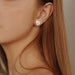 D Color VVS1 Round Cut Moissanite Stud Earrings in 925 Sterling Silver