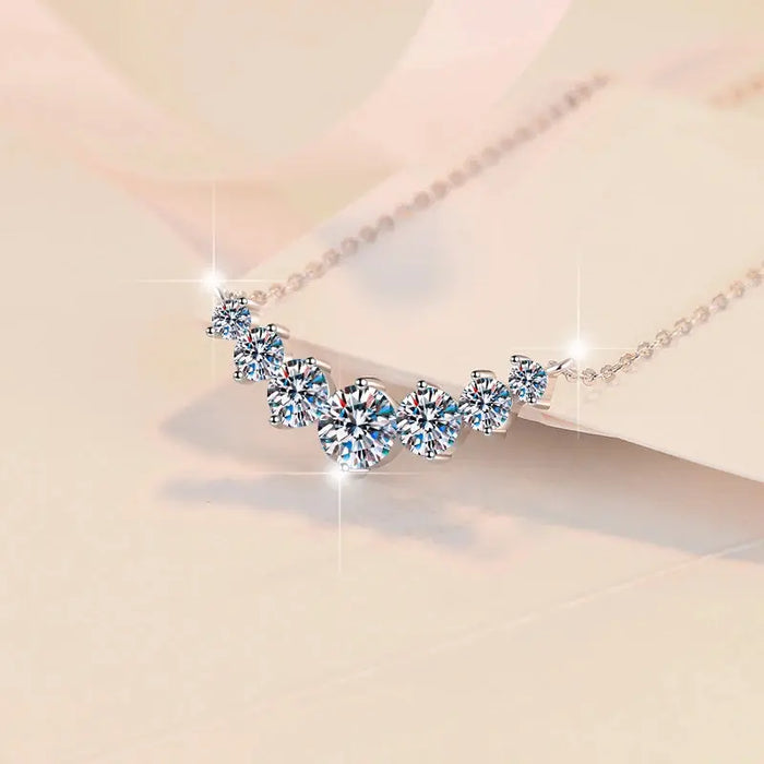 Moissanite Pendant Necklace – D Color VVS1 Sparkle in 925 Sterling Silver SF