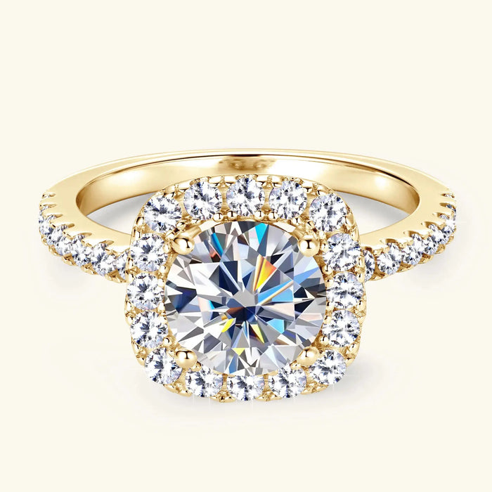 Brilliant GRA-Certified Moissanite Ring for Women with Hypoallergenic 925 Silver SF