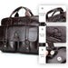 Leather Business Briefcase – 15-Inch Professional Work Bag for Men SF