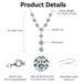 925 Sterling Silver Moissanite Y-Shaped Pendant Necklace SF