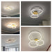 Modern LED Chandelier – Dimmable Semi-Flush Mount with Remote Control - Samanta Factory