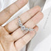 Moissanite Pendant Necklace – 7-Stone 925 Sterling Silver D-Color VVS1 SF