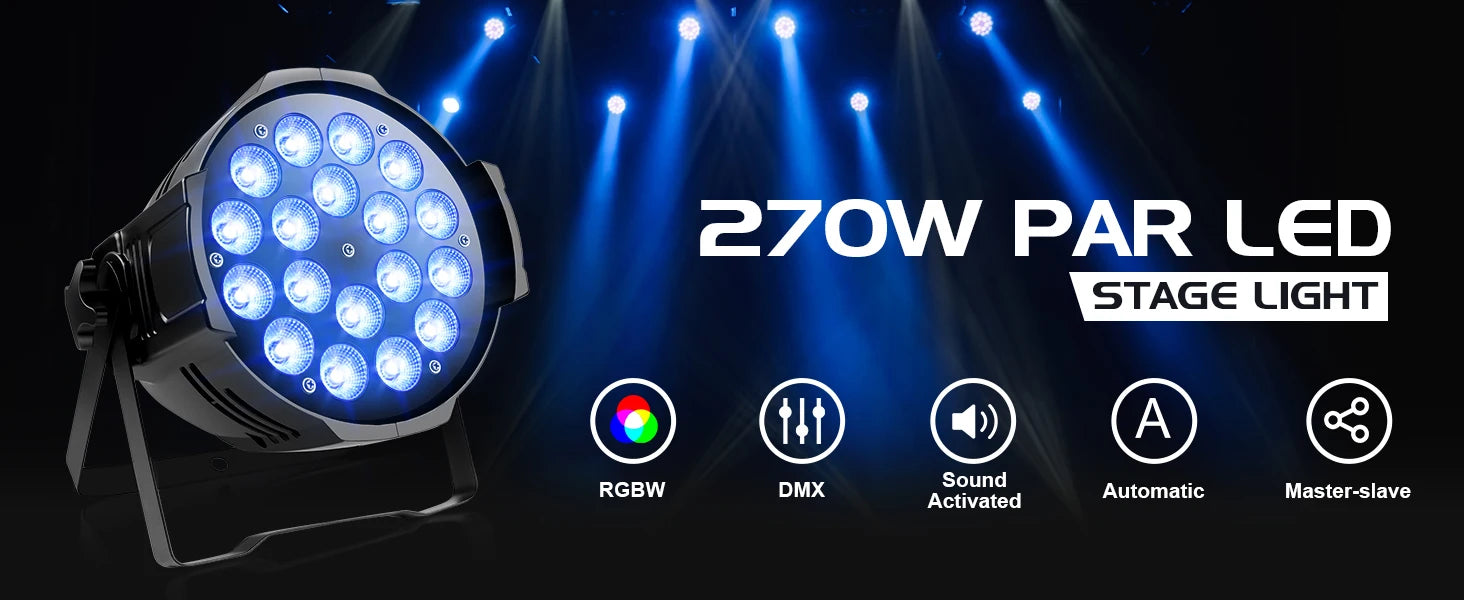 DMX Stage Light – High-Power RGBW LED for Professional Events - Samanta Factory