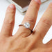Moissanite Engagement Ring – VVS1 Round Brilliant 925 Silver SF